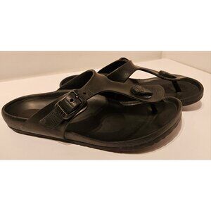 Girls Birkenstock Gizeh EVA Black Thong Flip Flop Size 34 (3) Waterproof Germany
